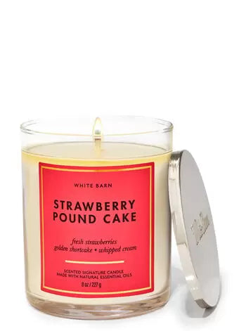 Strawberry Pound CakeSingle Wick Candle