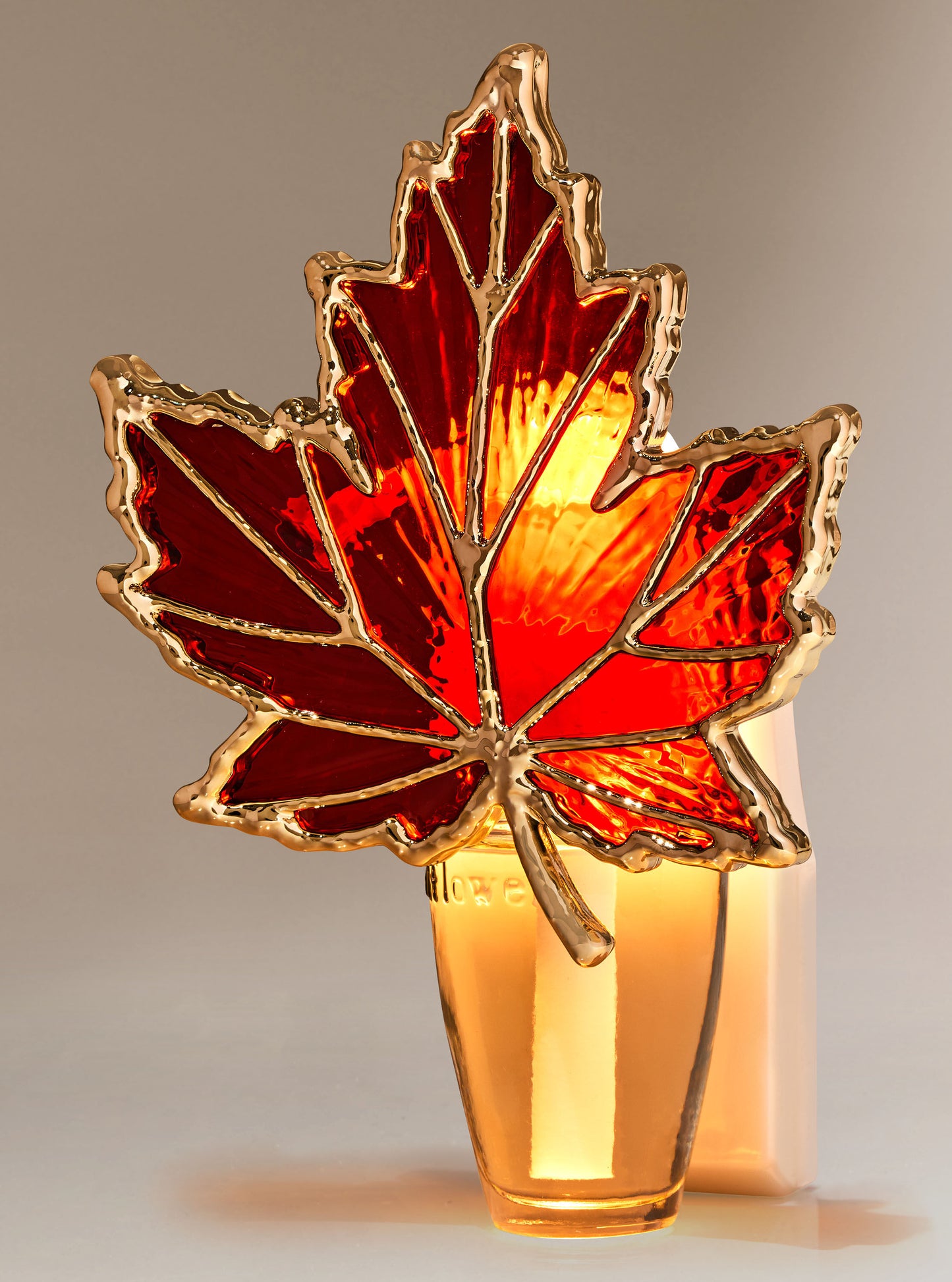 Textured Leaf Adjustable Wallflowers Scent Control™ Nightlight