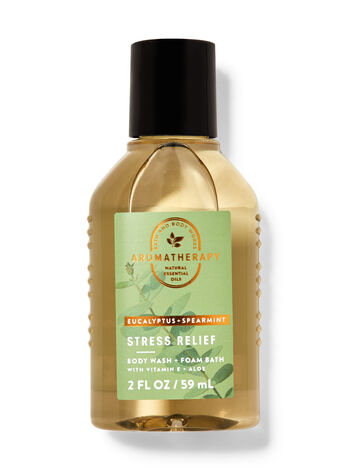 AromatherapyEucalyptus SpearmintTravel Size Body Wash and Foam Bath