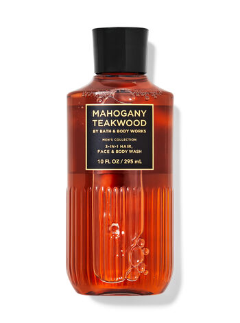 MensMahogany Teakwood3-in-1 Hair, Face & Body Wash
