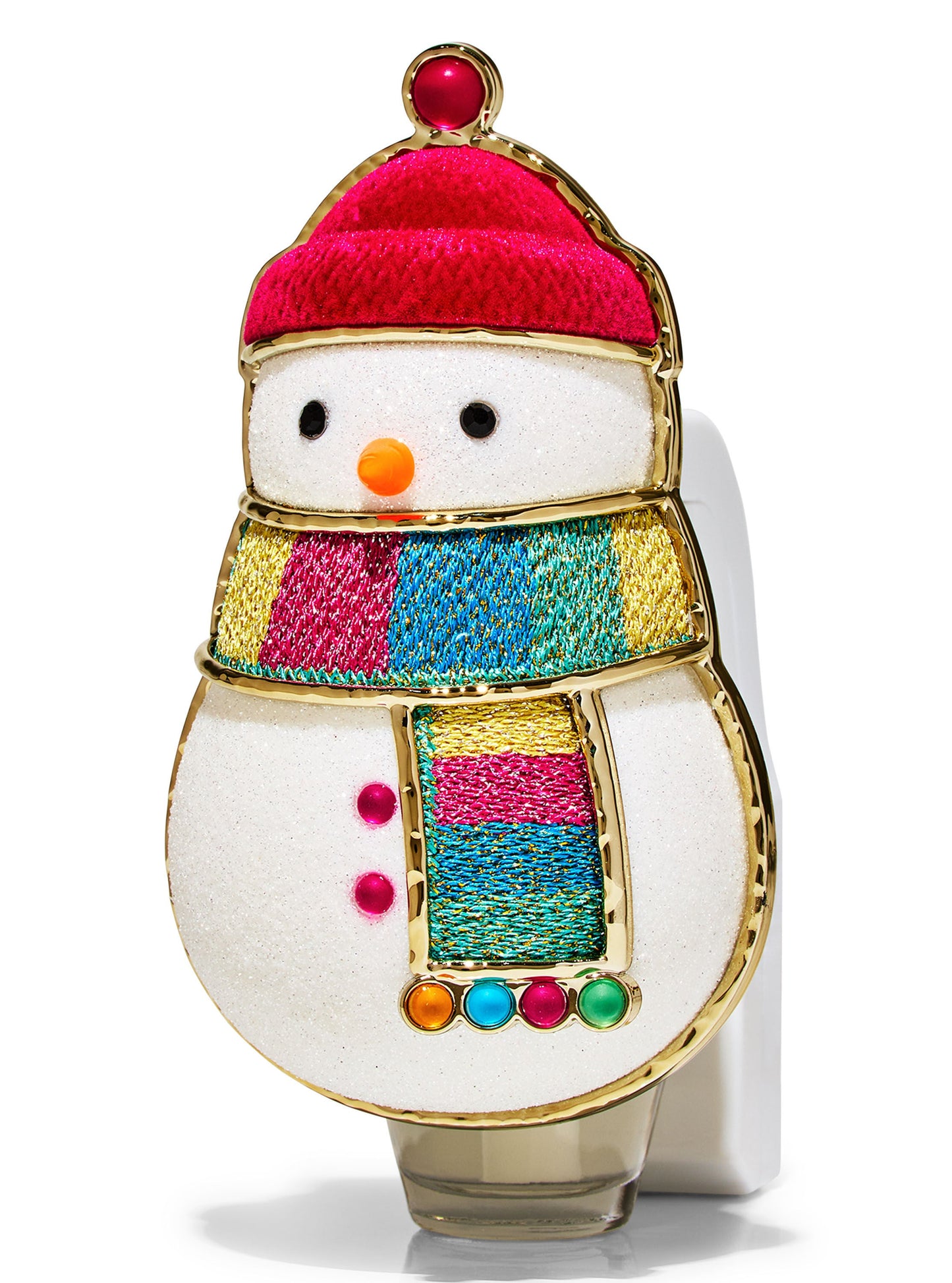 Embroidered Snowman Wallflowers Scent Control™ Nightlight
