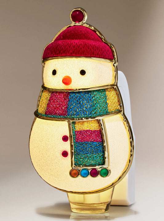 Embroidered Snowman Wallflowers Scent Control™ Nightlight