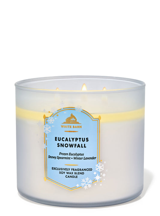 White BarnEucalyptus Snowfall
