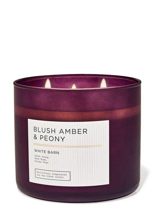 White BarnBlush Amber & Peony