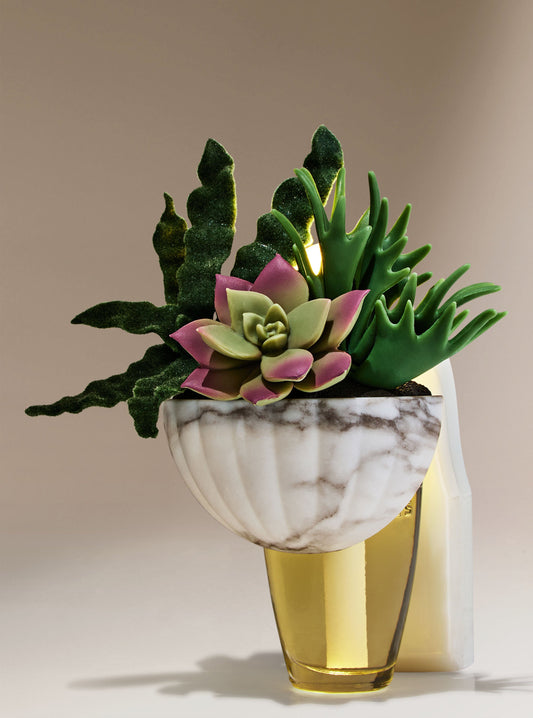 Stoneware Greenery Adjustable Wallflowers Scent Control™ Nightlight